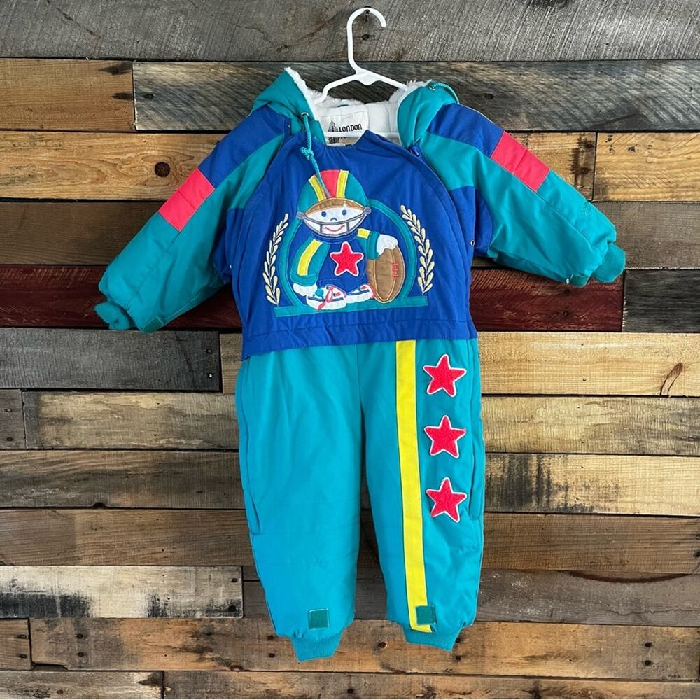 London Fog Football Snowsuit Size 24 Months